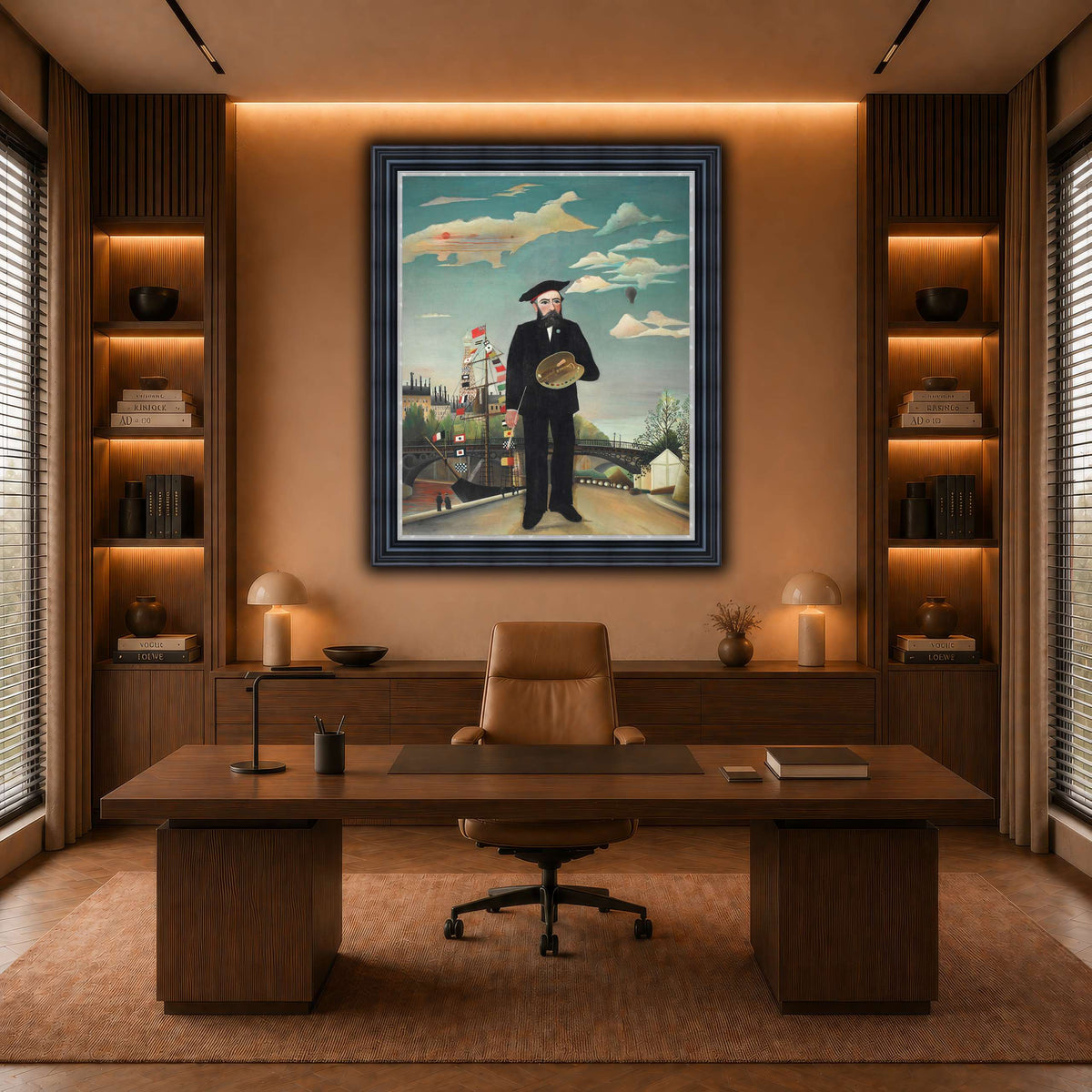 Myself-Portrait-Landscape-1890_Henri-Rousseau warm-office