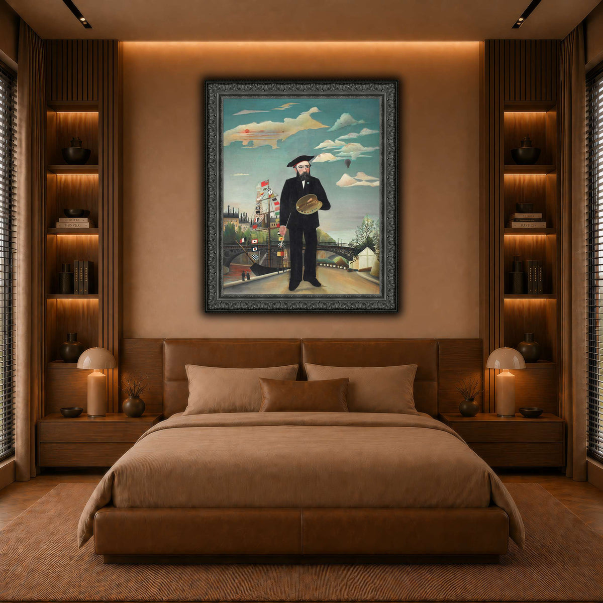 Myself-Portrait-Landscape-1890_Henri-Rousseau warm-bedroom