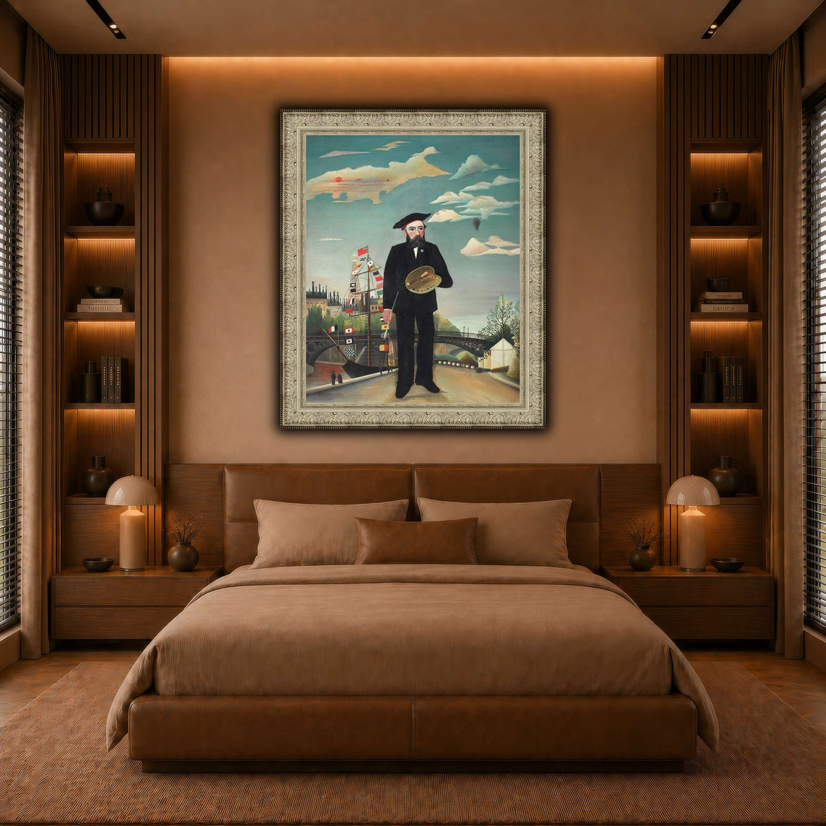 Myself-Portrait-Landscape-1890_Henri-Rousseau warm-bedroom