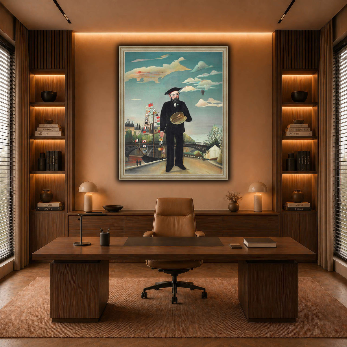 Myself-Portrait-Landscape-1890_Henri-Rousseau warm-office