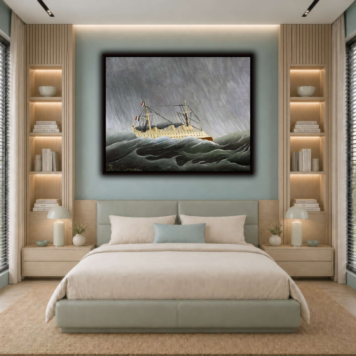 Navire-dans-la-Tempête-Ship-in-the-Storm-1899_Henri-Rousseau cool-bedroom