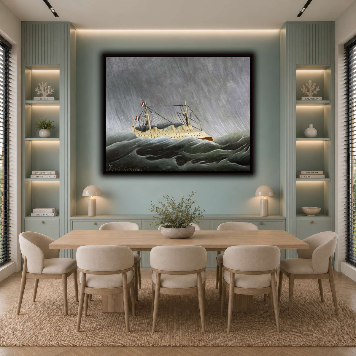 Navire-dans-la-Tempête-Ship-in-the-Storm-1899_Henri-Rousseau cool-dining