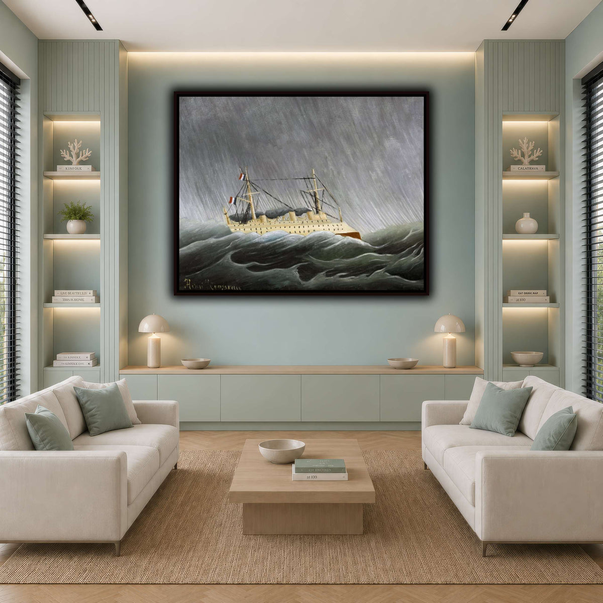 Navire-dans-la-Tempête-Ship-in-the-Storm-1899_Henri-Rousseau cool-living room