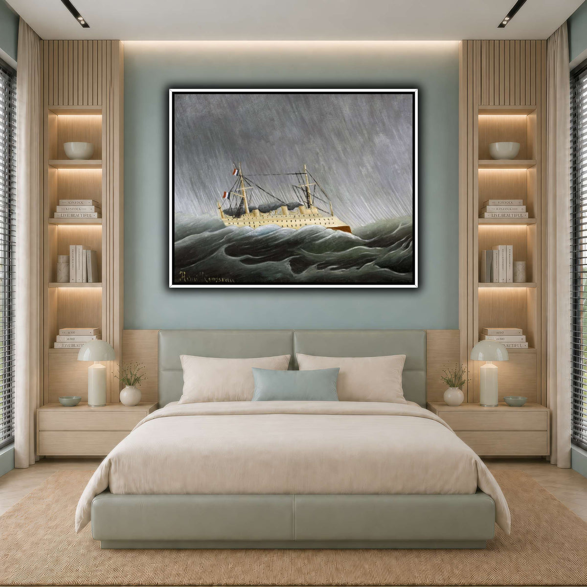 Navire-dans-la-Tempête-Ship-in-the-Storm-1899_Henri-Rousseau cool-bedroom