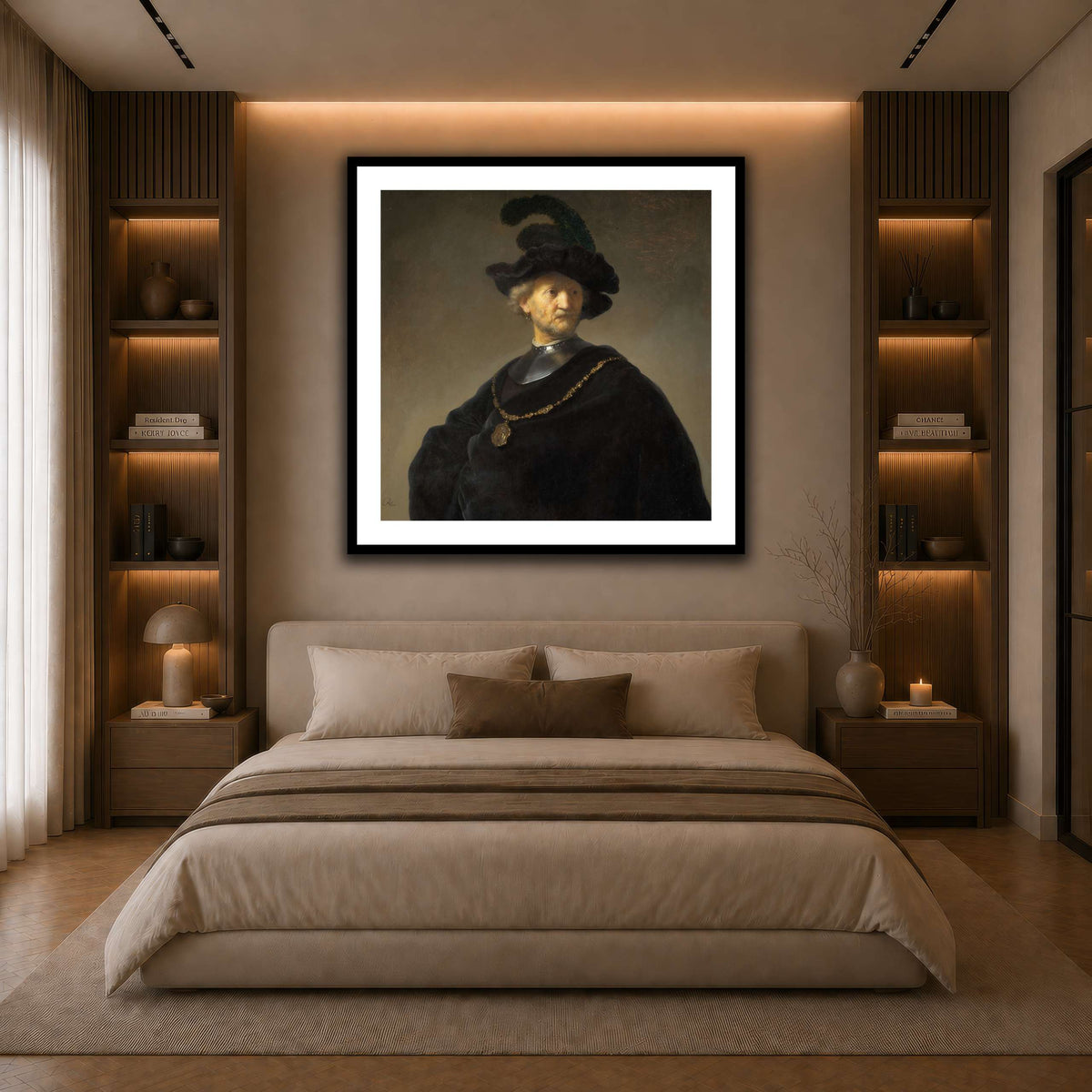 Old-Man-with-a-Gold-Chain_Rembrandt-van-Rijn dark neutral-bedroom