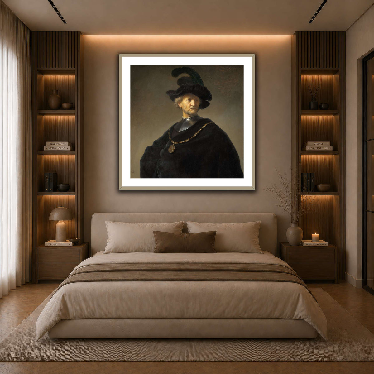 Old-Man-with-a-Gold-Chain_Rembrandt-van-Rijn dark neutral-bedroom