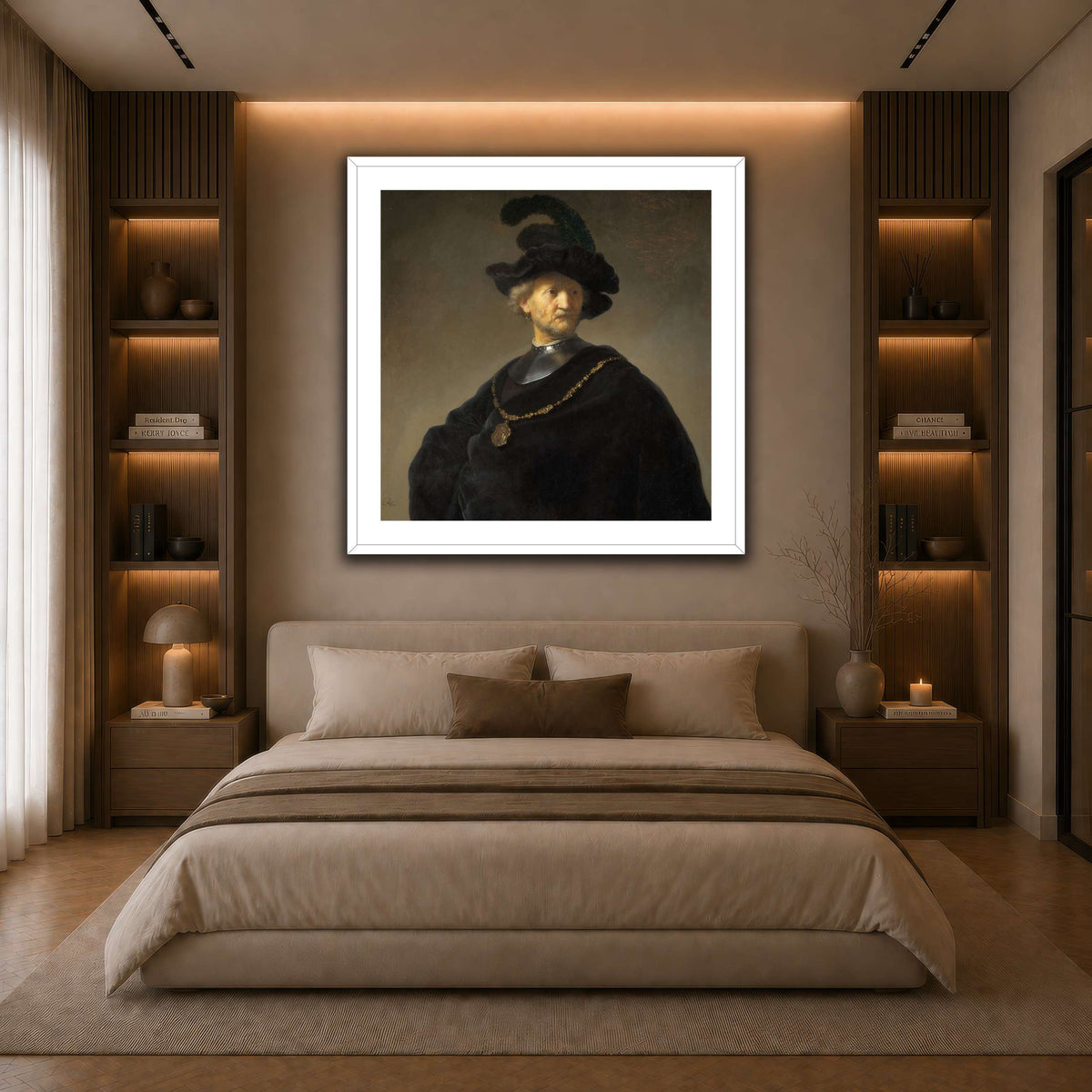 Old-Man-with-a-Gold-Chain_Rembrandt-van-Rijn dark neutral-bedroom