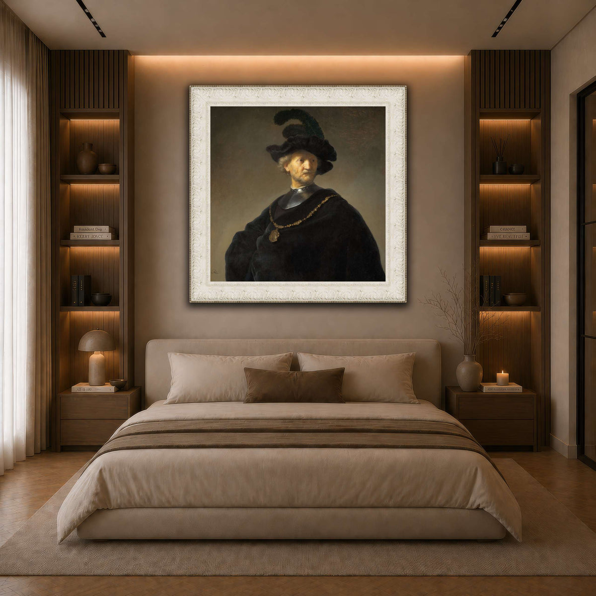 Old-Man-with-a-Gold-Chain_Rembrandt-van-Rijn dark neutral-bedroom