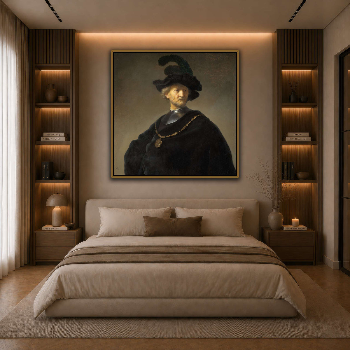 Old-Man-with-a-Gold-Chain_Rembrandt-van-Rijn dark neutral-bedroom