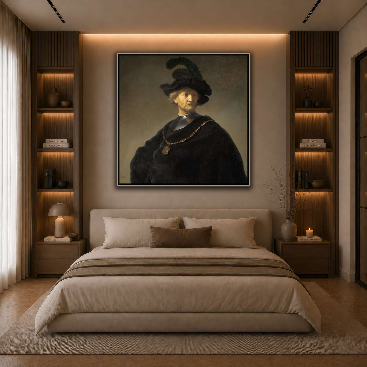 Old-Man-with-a-Gold-Chain_Rembrandt-van-Rijn dark neutral-bedroom