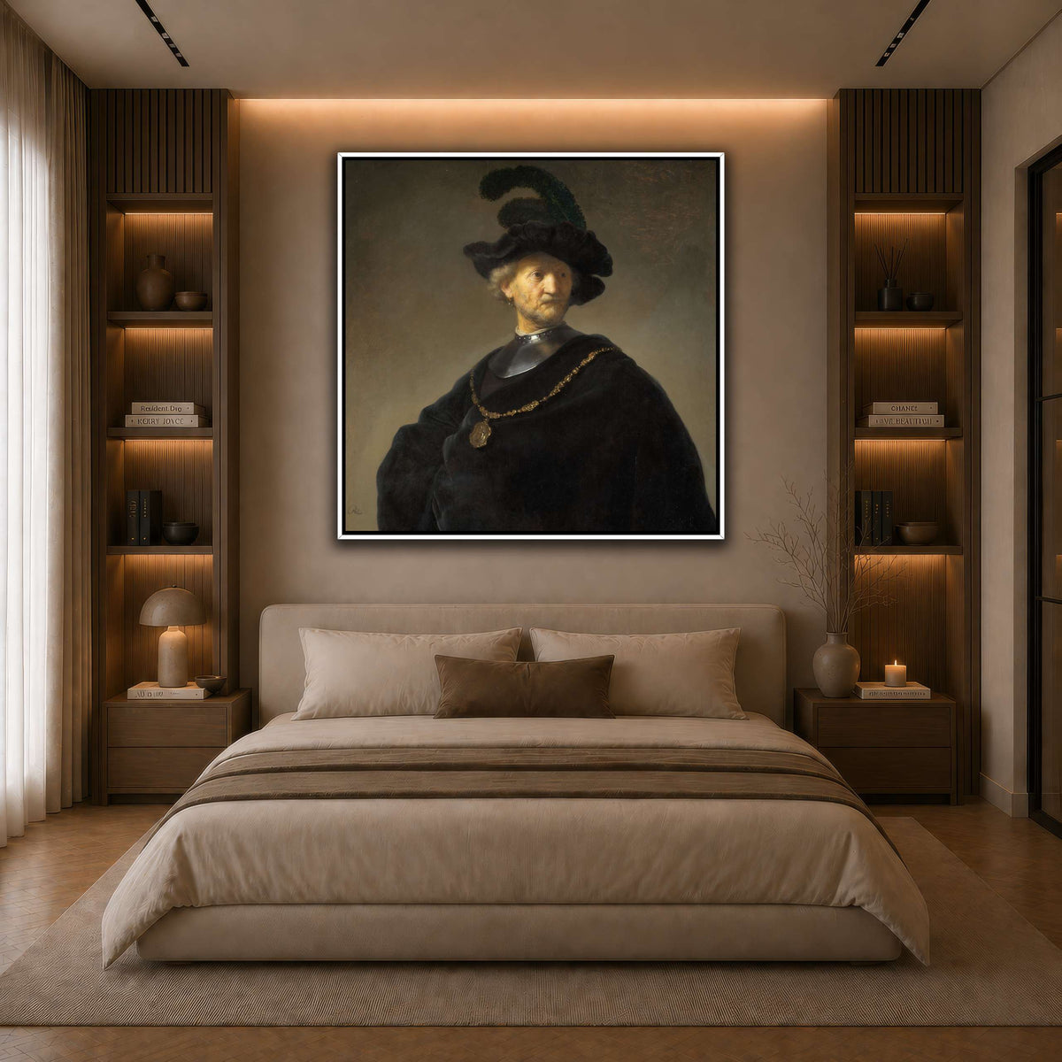 Old-Man-with-a-Gold-Chain_Rembrandt-van-Rijn dark neutral-bedroom