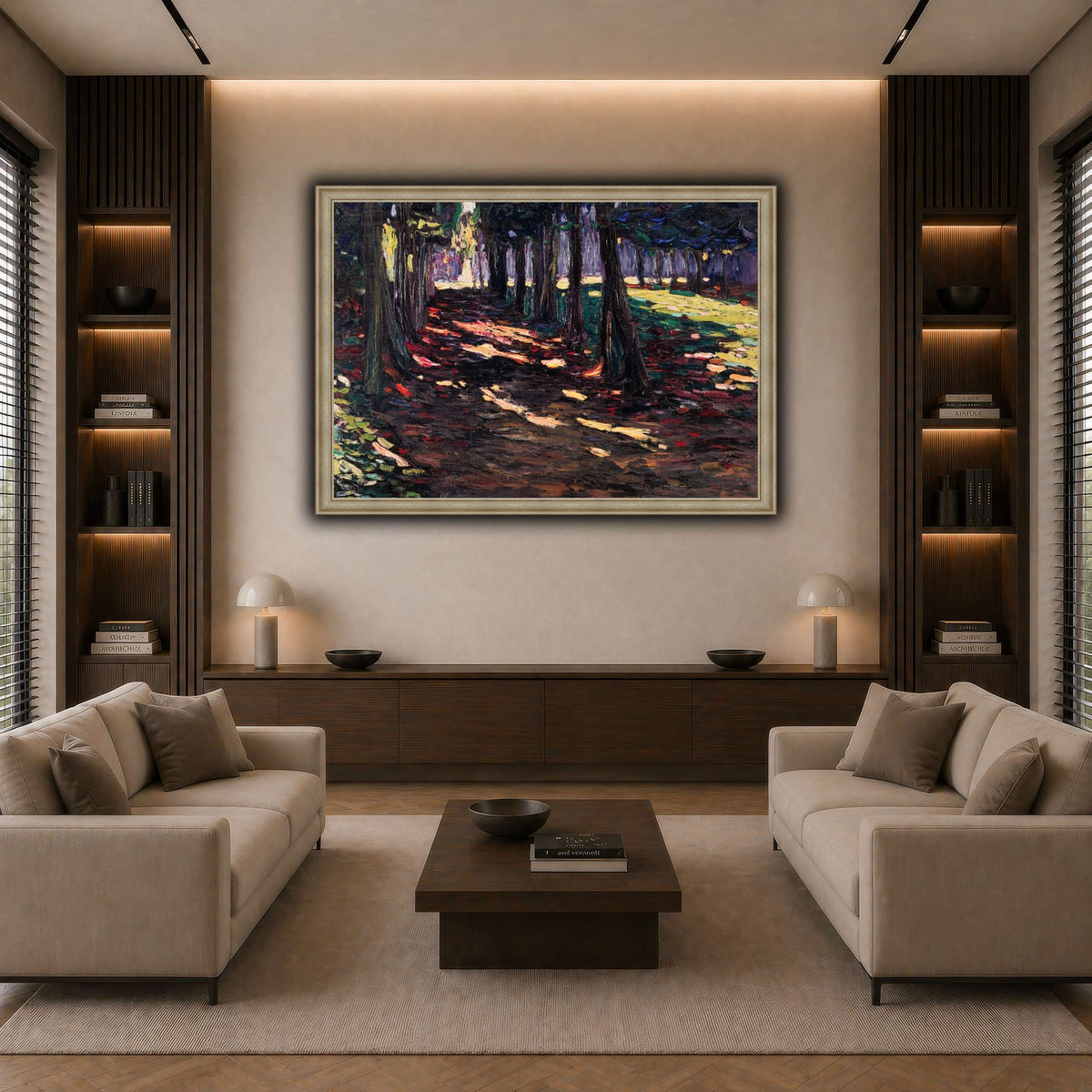 Parc_of_Saint-Cloud,_Shaded_Path_-_Wassily_Kandinsky,_1906 dark neutral-living room
