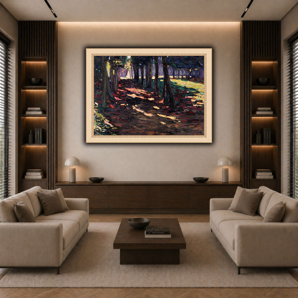 Parc_of_Saint-Cloud,_Shaded_Path_-_Wassily_Kandinsky,_1906 dark neutral-living room