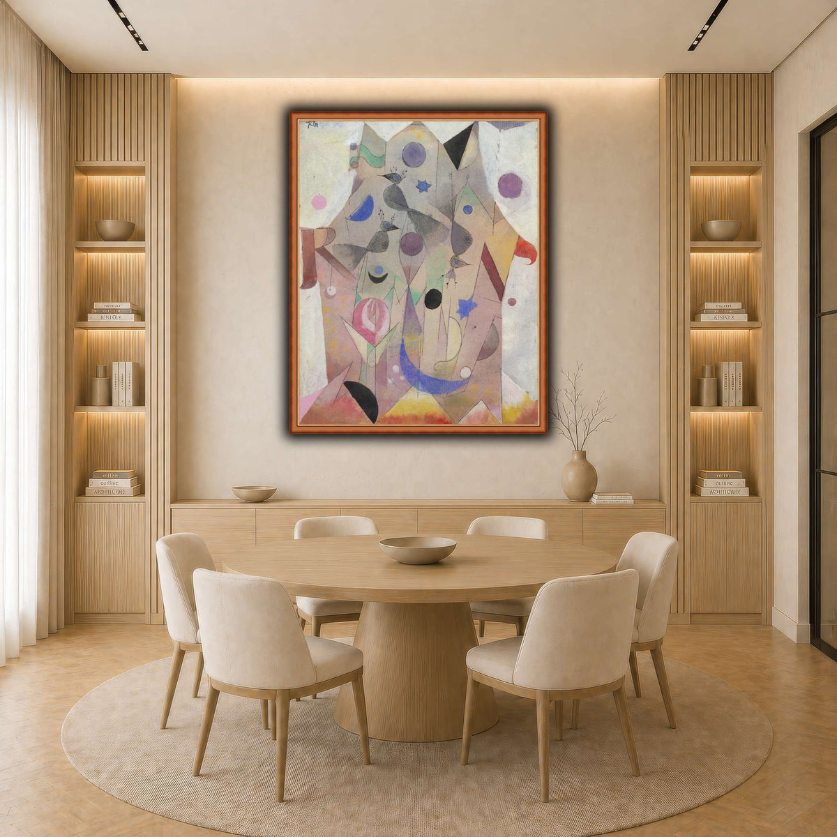 Persische-Nachtigallen-Persian-Nightingales-1917_paul-klee light neutral-dining room