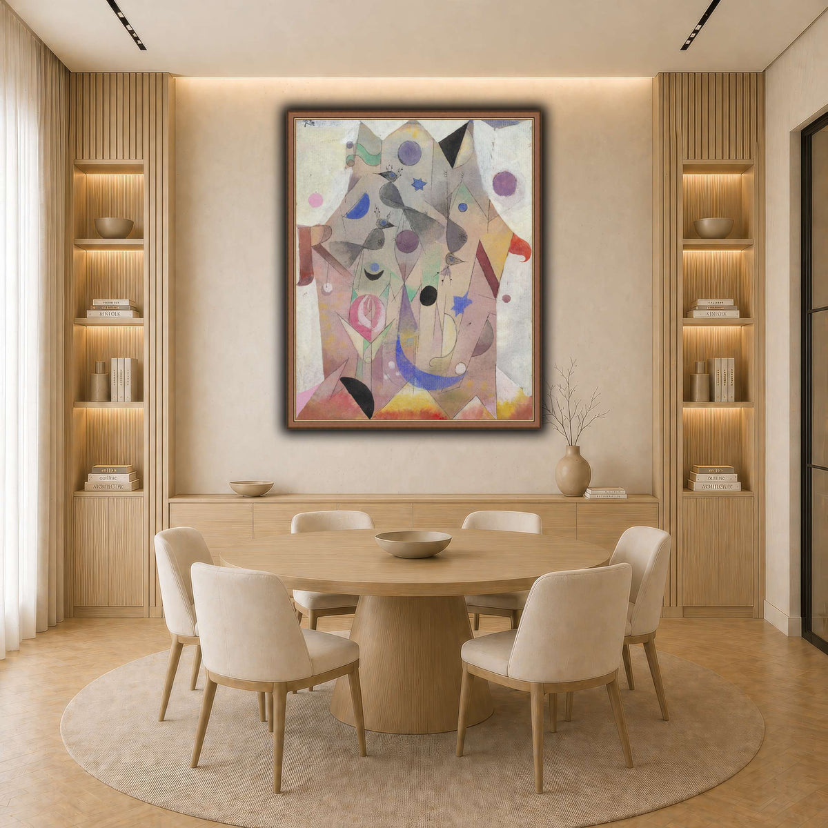 Persische-Nachtigallen-Persian-Nightingales-1917_paul-klee light neutral-dining room