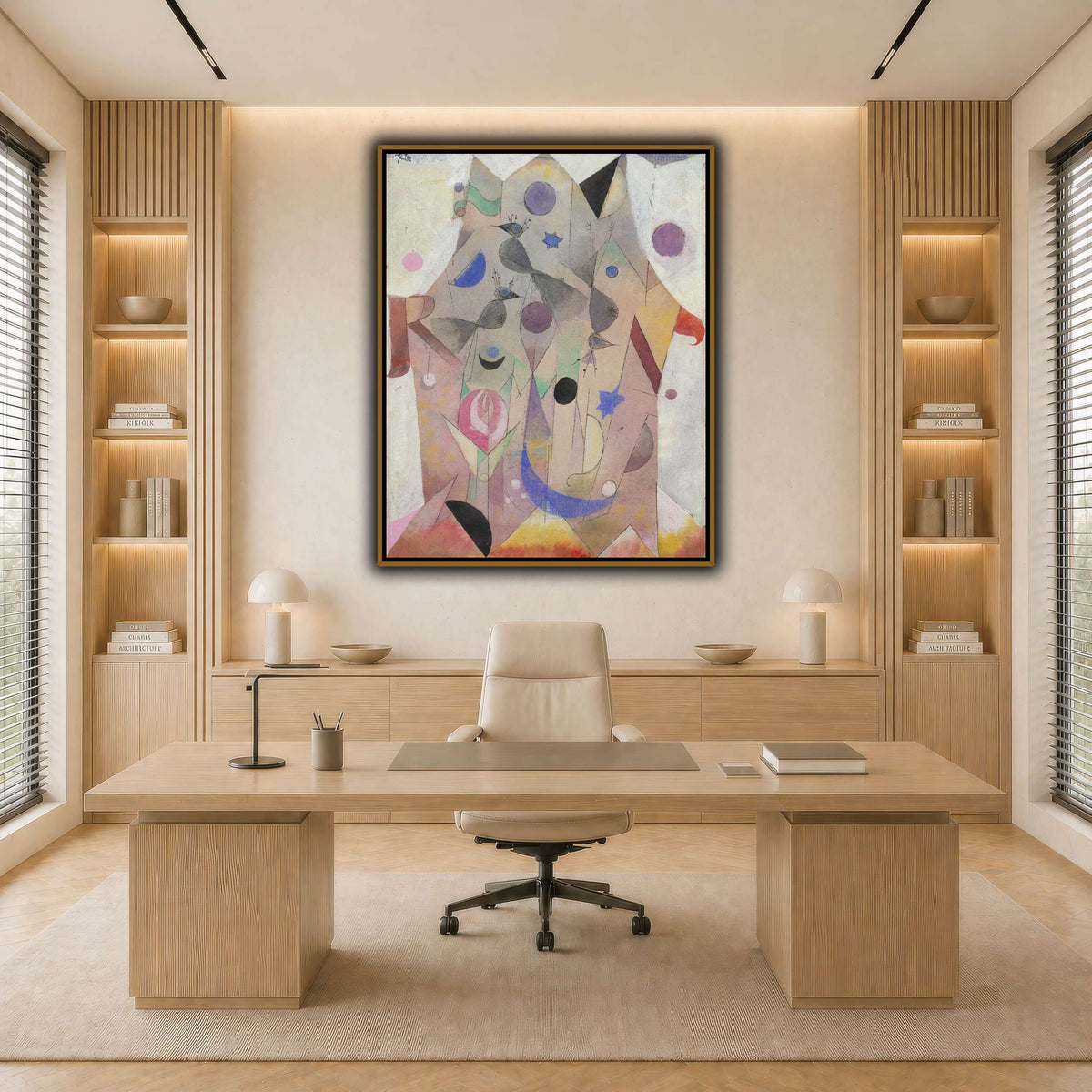 Persische-Nachtigallen-Persian-Nightingales-1917_paul-klee light neutral-office