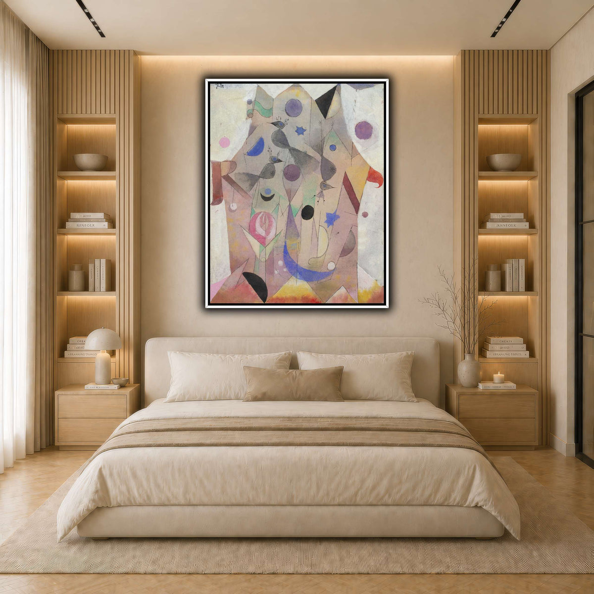 Persische-Nachtigallen-Persian-Nightingales-1917_paul-klee light neutral- bedroom
