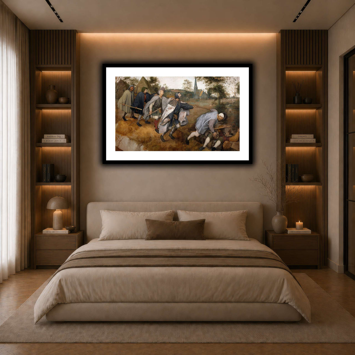 Pieter_Bruegel_7 dark neutral-bedroom