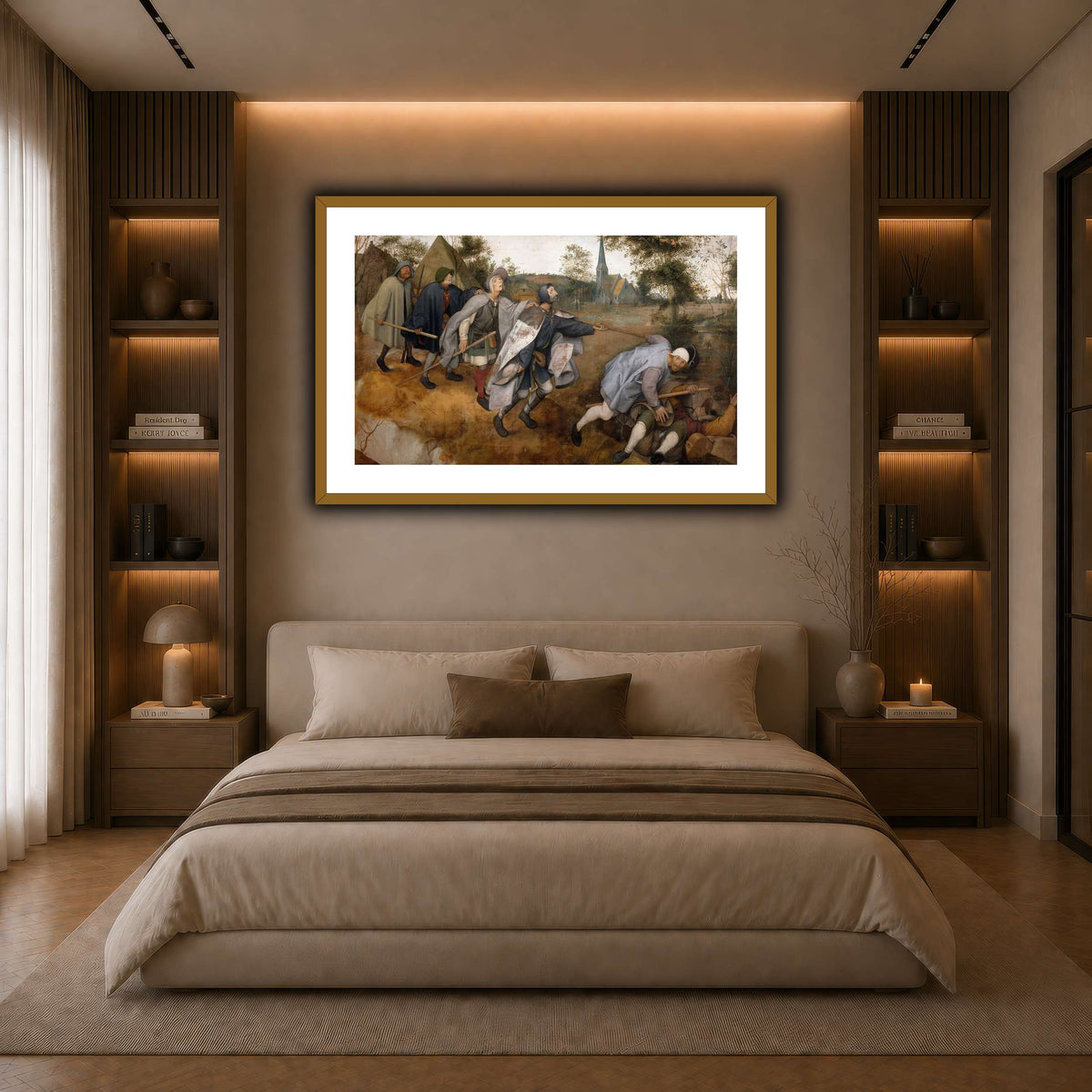 Pieter_Bruegel_7 dark neutral-bedroom