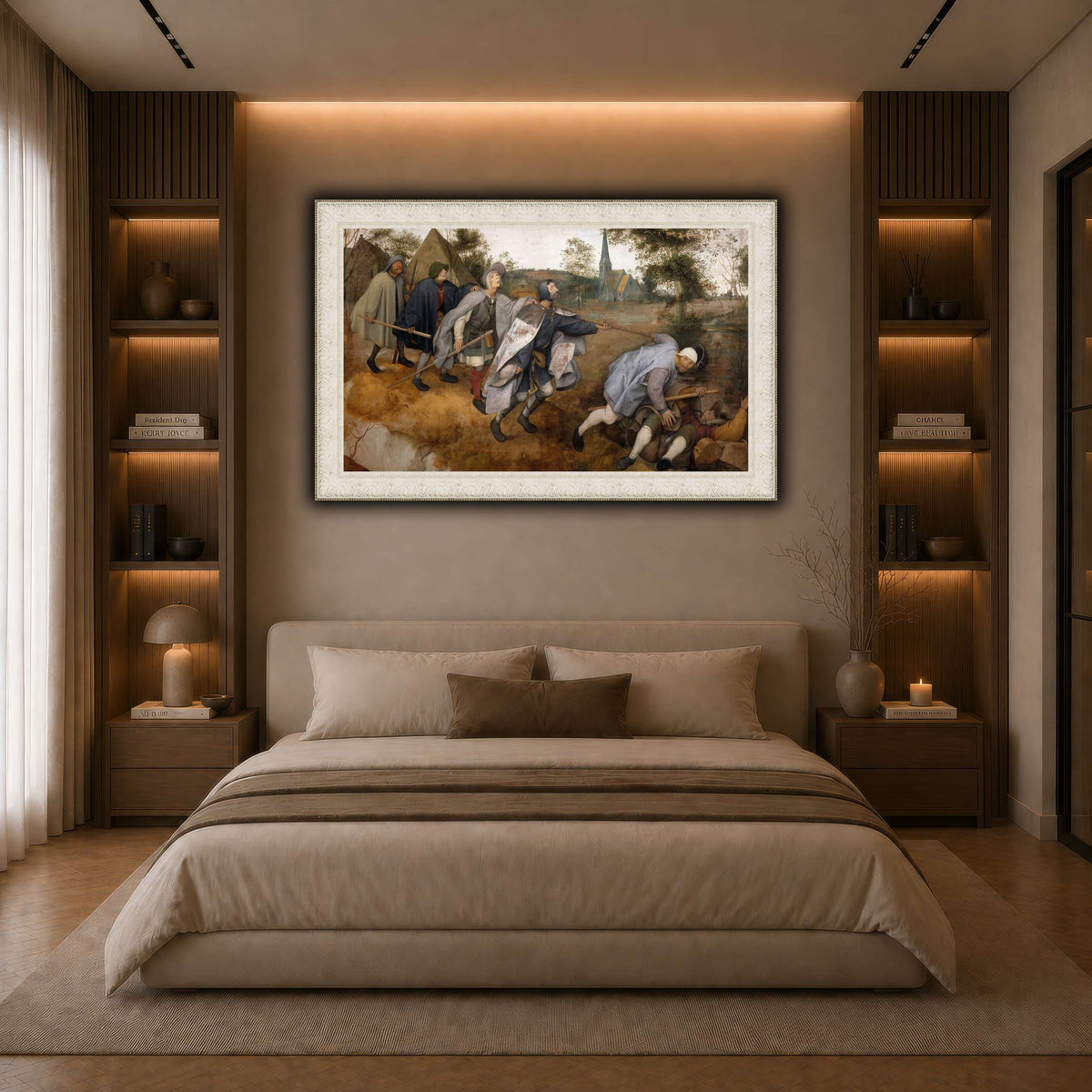Pieter_Bruegel_7 dark neutral-bedroom