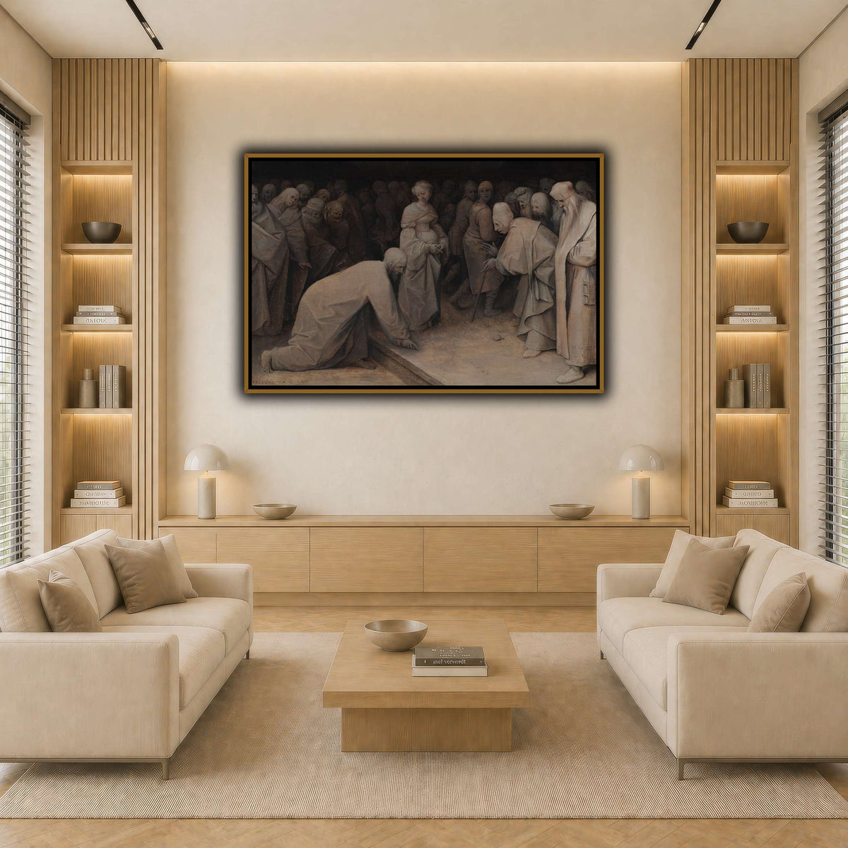 Pieter_Bruegel_Christ_and_the_woman_taken_in_adultery light neutral-living room