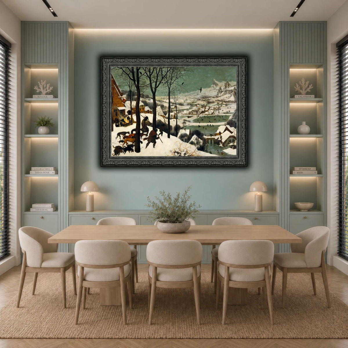 Pieter_Bruegel_Hunters_in_the_Snow cool-dining