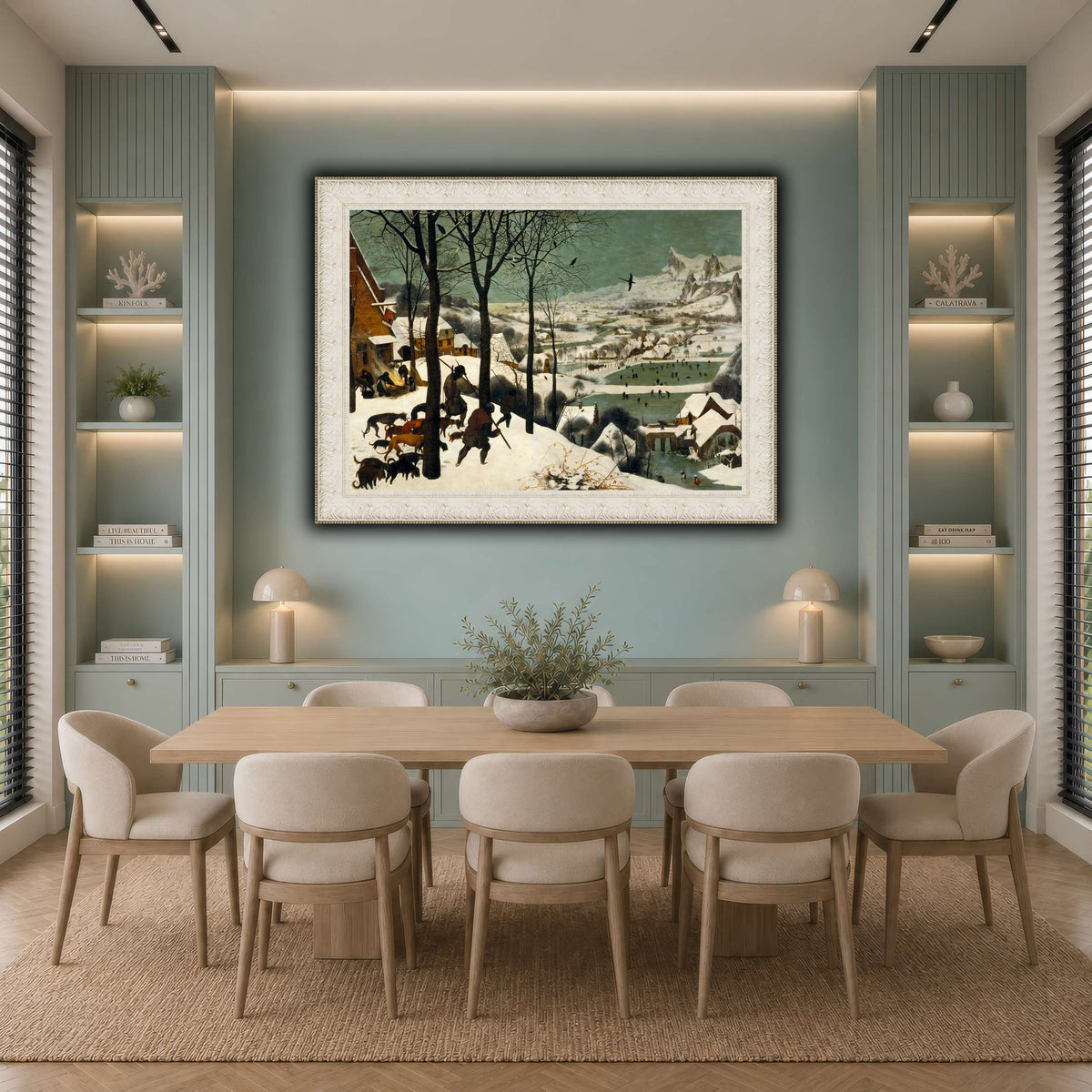 Pieter_Bruegel_Hunters_in_the_Snow cool-dining