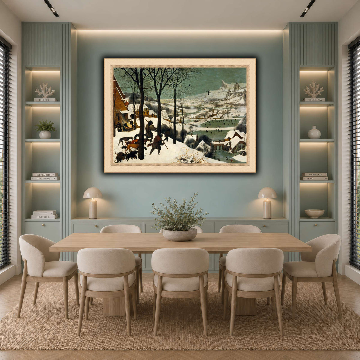Pieter_Bruegel_Hunters_in_the_Snow cool-dining