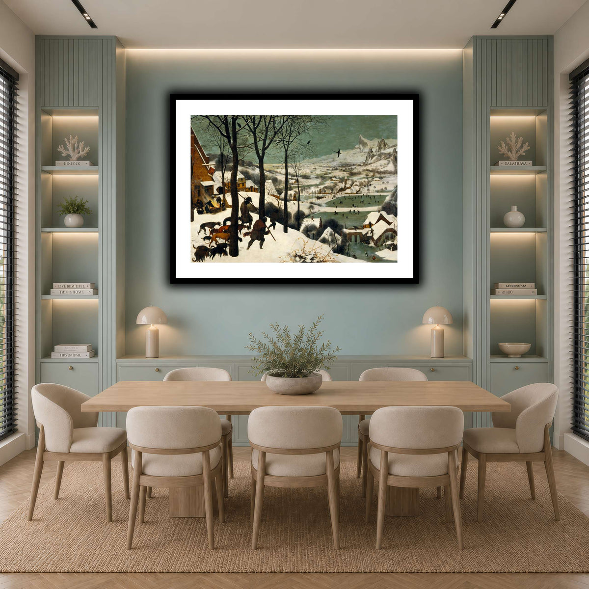 Pieter_Bruegel_Hunters_in_the_Snow cool-dining