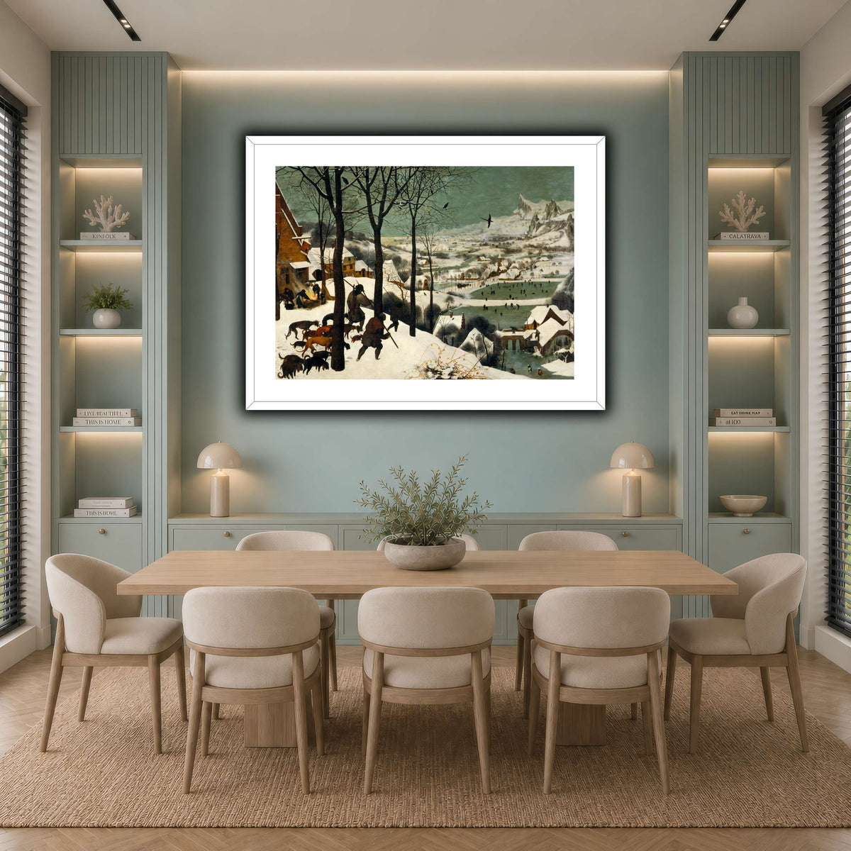 Pieter_Bruegel_Hunters_in_the_Snow cool-dining