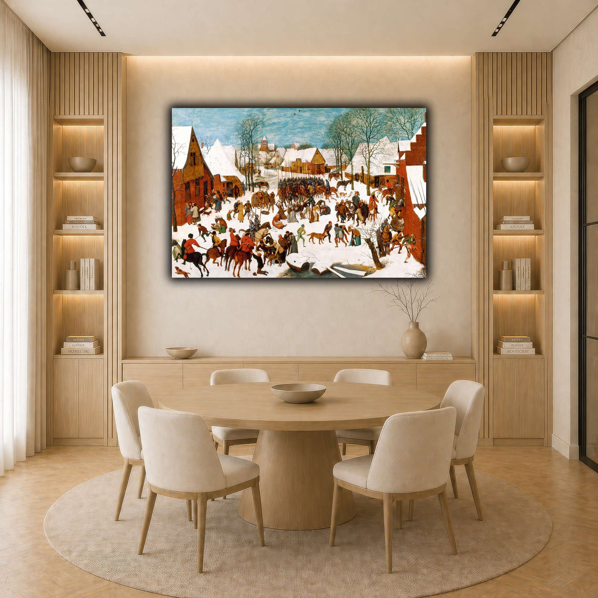 Pieter_Bruegel_Massacre_of_the_Innocents light neutral-dining room