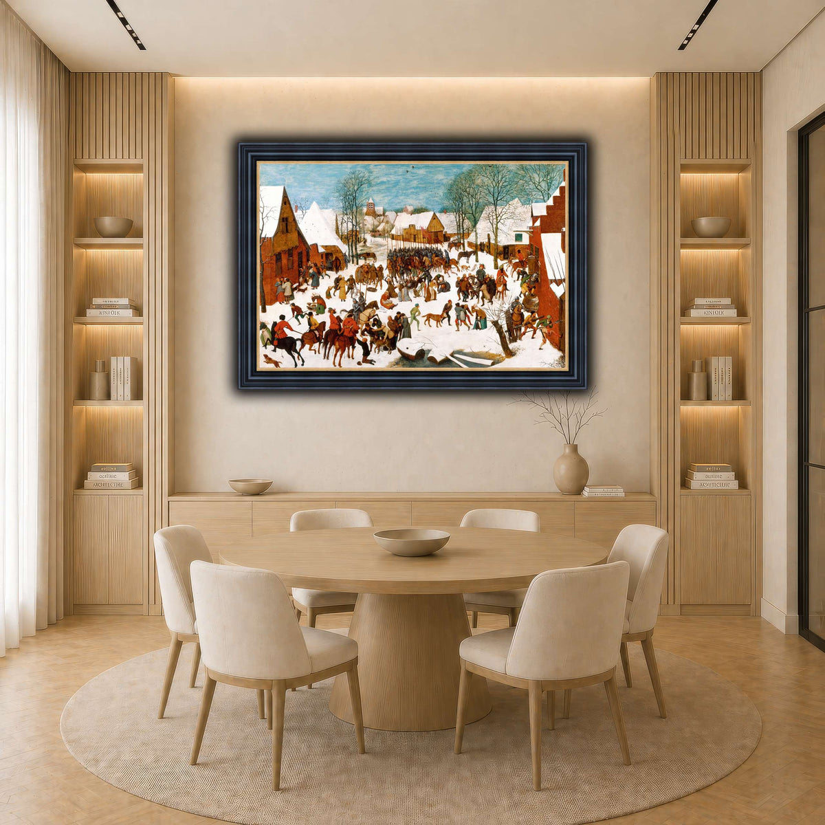 Pieter_Bruegel_Massacre_of_the_Innocents light neutral-dining room