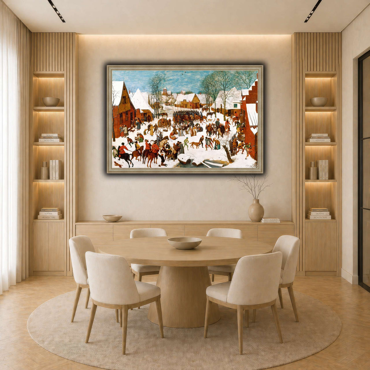 Pieter_Bruegel_Massacre_of_the_Innocents light neutral-dining room
