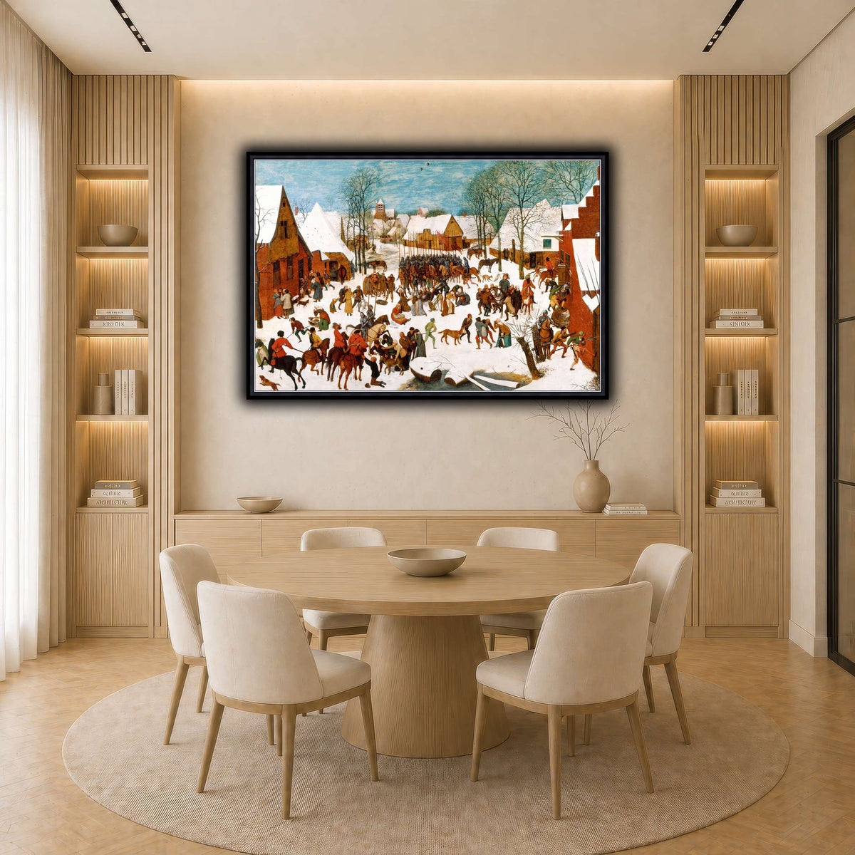 Pieter_Bruegel_Massacre_of_the_Innocents light neutral-dining room