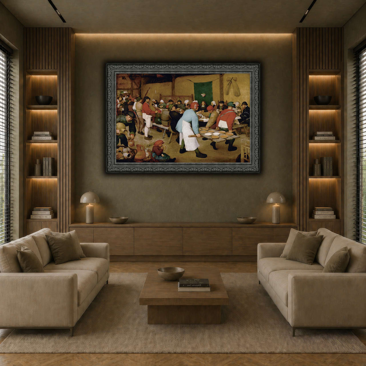 Pieter_Bruegel_Peasant_Wedding earth-living room