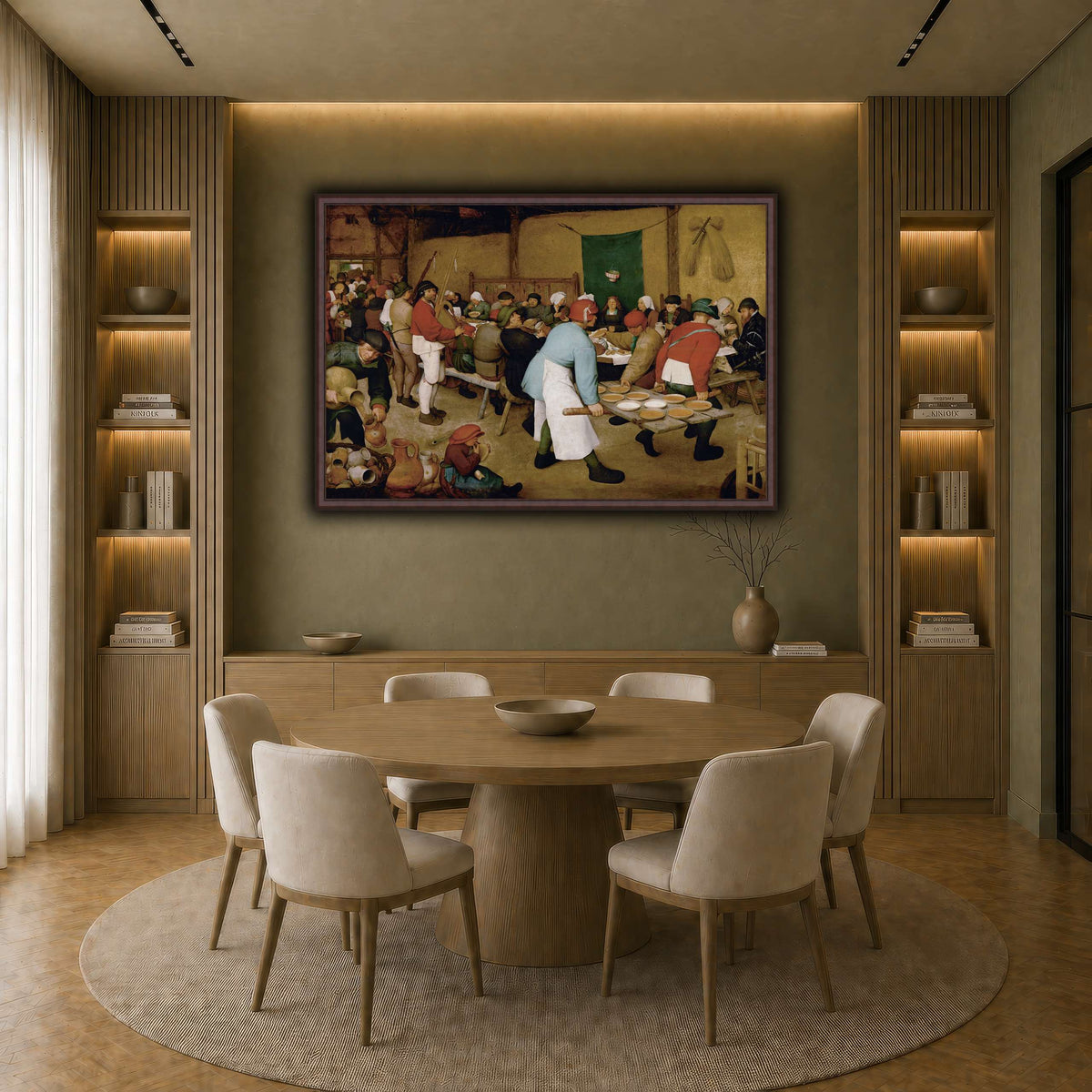 Pieter_Bruegel_Peasant_Wedding earth-dining room