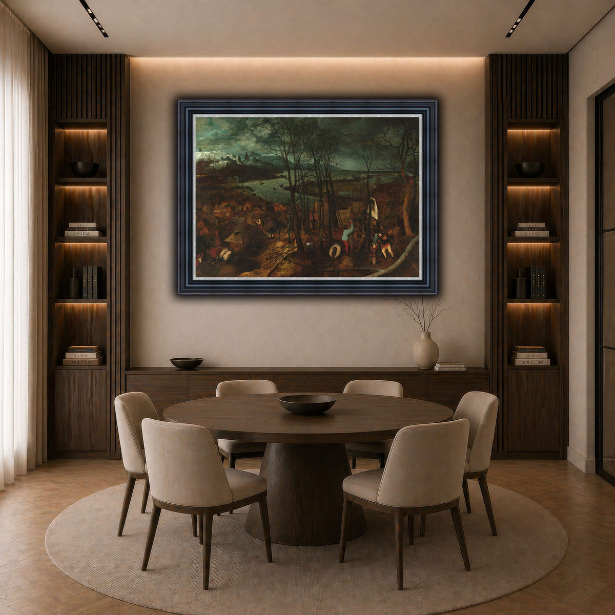 Pieter_Bruegel_The_Gloomy_Day dark neutral-dining room
