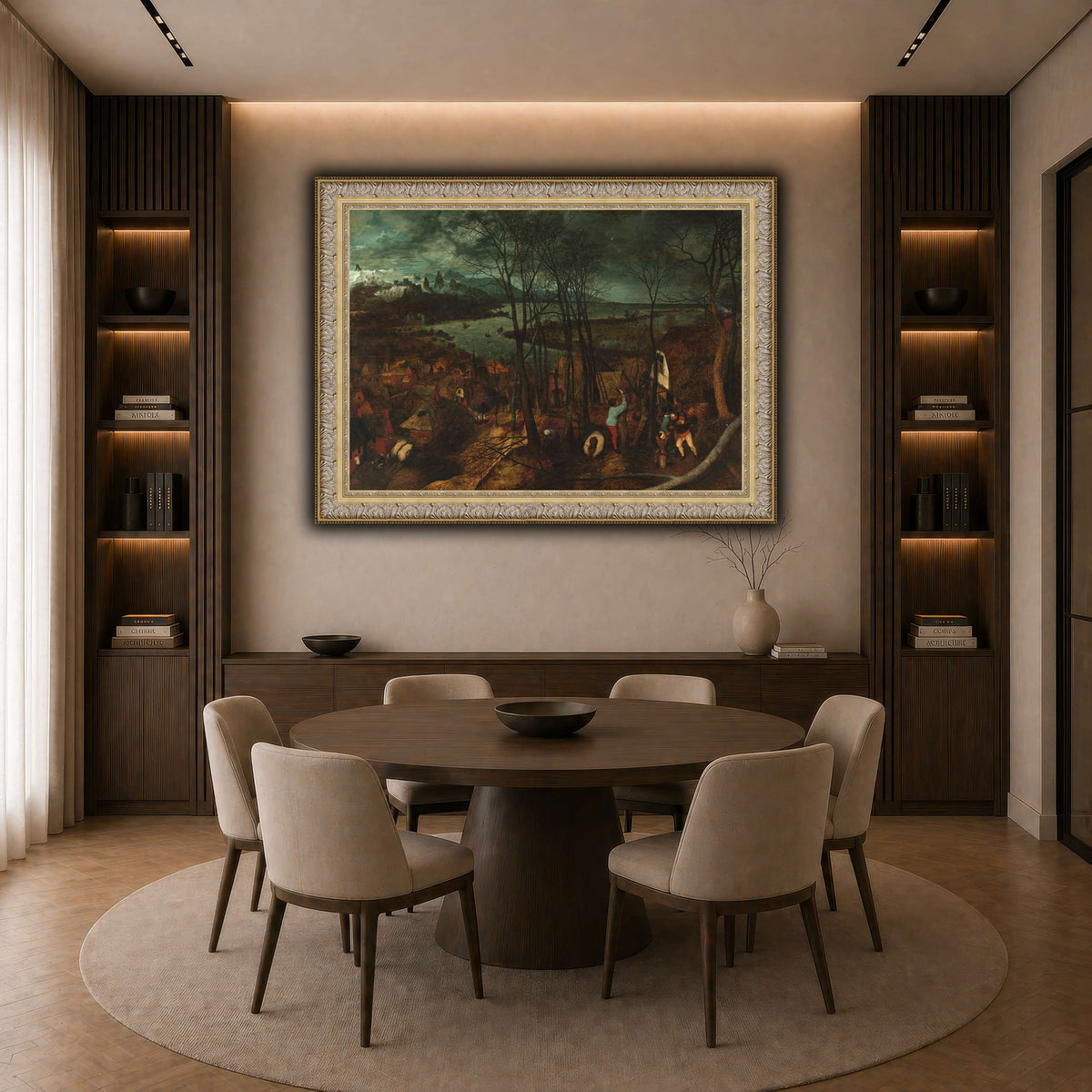Pieter_Bruegel_The_Gloomy_Day dark neutral-dining room