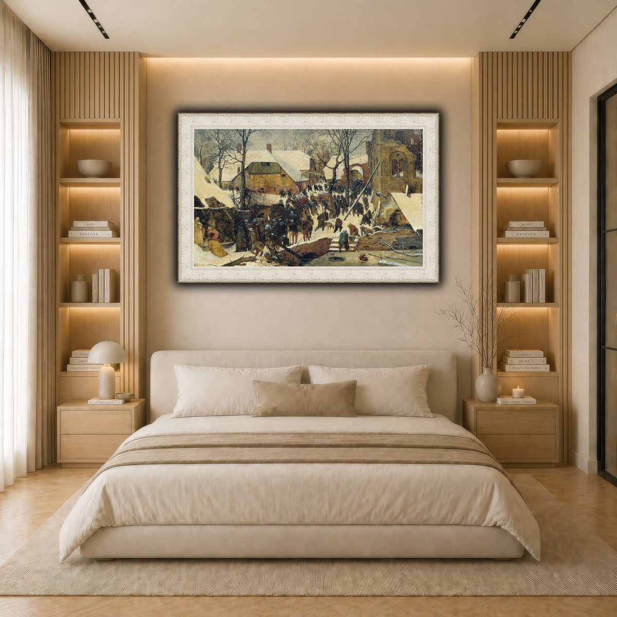 Pieter_Bruegel_Winterthur_The_Adoration_of_the_Magi_in_the_Snow light neutral- bedroom