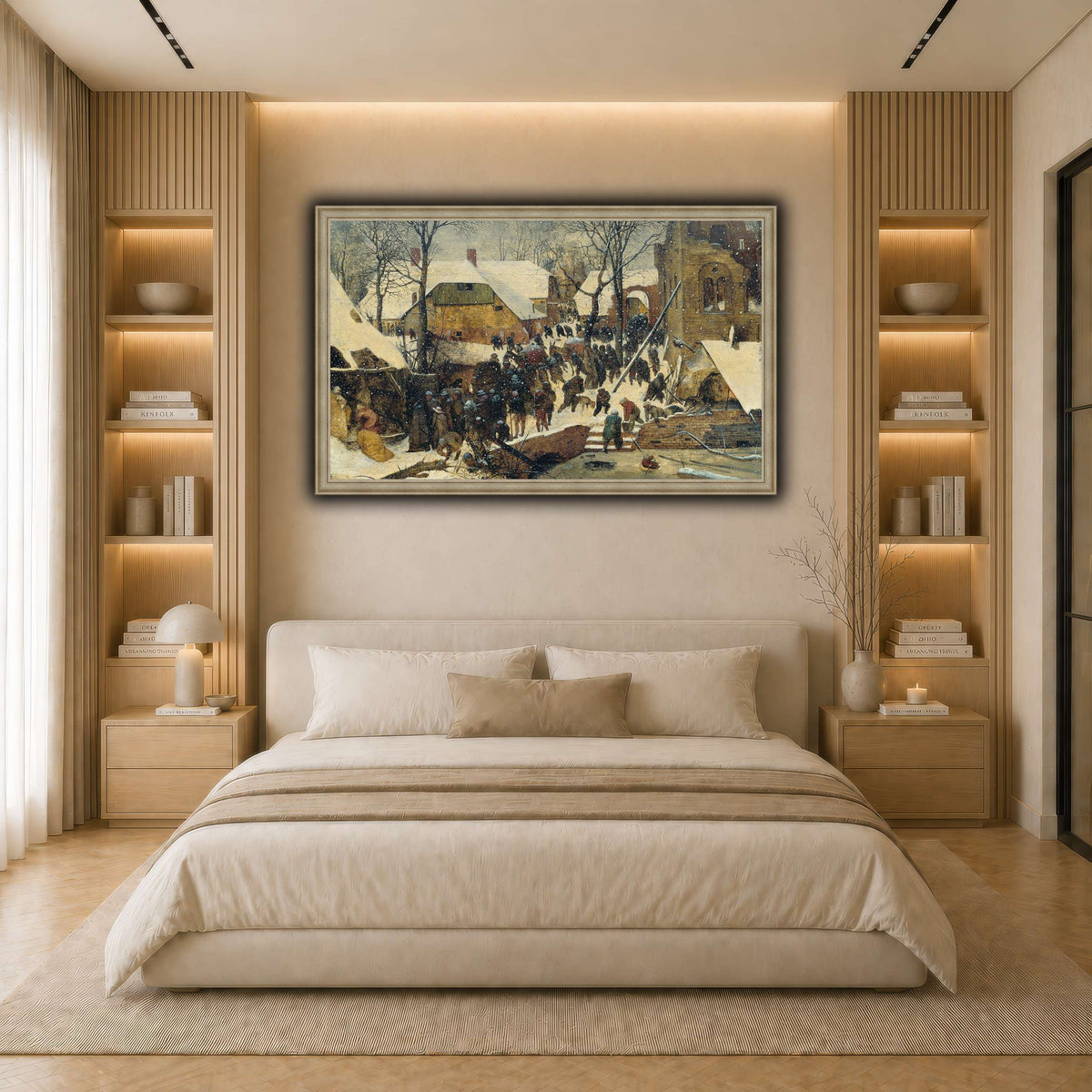 Pieter_Bruegel_Winterthur_The_Adoration_of_the_Magi_in_the_Snow light neutral- bedroom