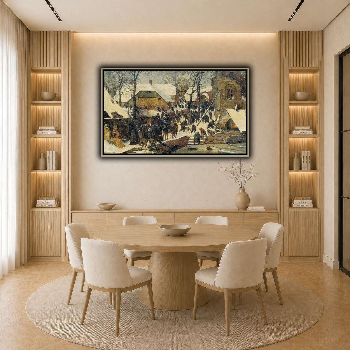 Pieter_Bruegel_Winterthur_The_Adoration_of_the_Magi_in_the_Snow light neutral-dining room