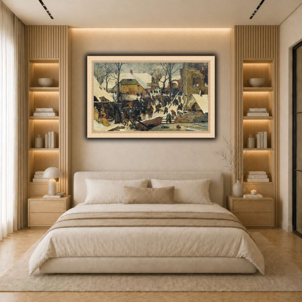 Pieter_Bruegel_Winterthur_The_Adoration_of_the_Magi_in_the_Snow light neutral- bedroom