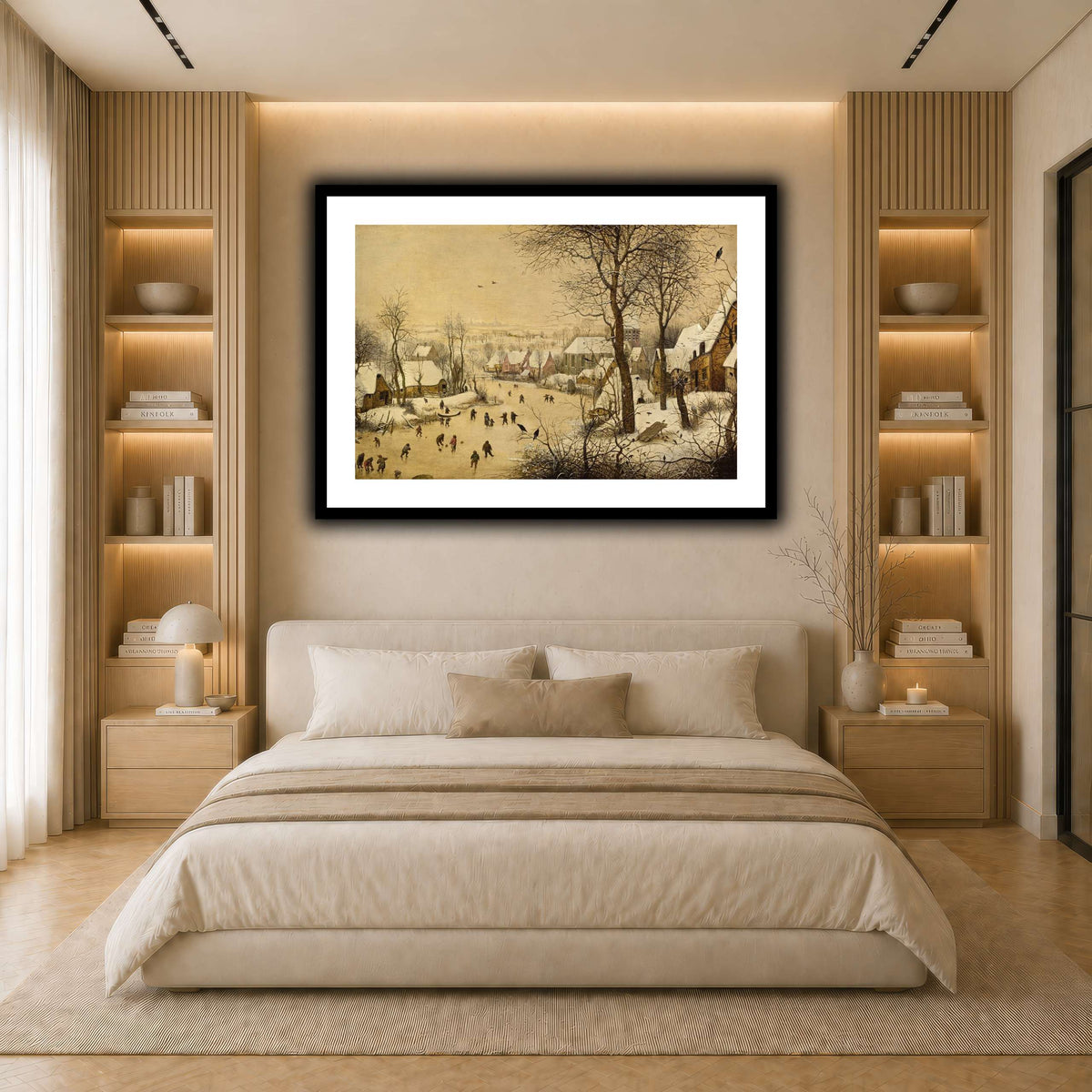 Pieter_Bruegel__Winterlandschap_met_schaatsers light neutral- bedroom