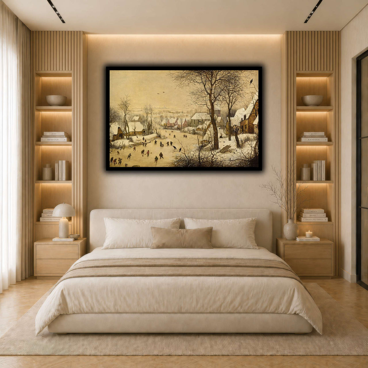 Pieter_Bruegel__Winterlandschap_met_schaatsers light neutral- bedroom