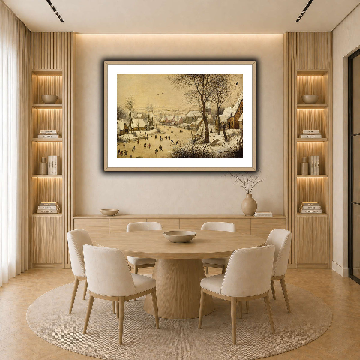 Pieter_Bruegel__Winterlandschap_met_schaatsers light neutral-dining room