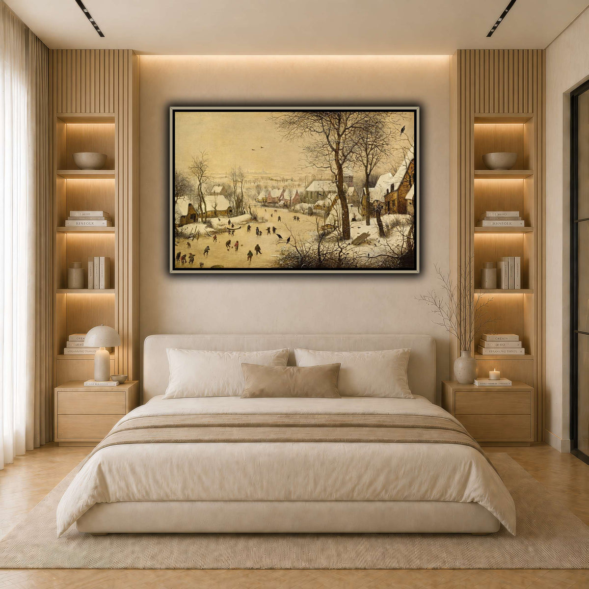 Pieter_Bruegel__Winterlandschap_met_schaatsers light neutral- bedroom