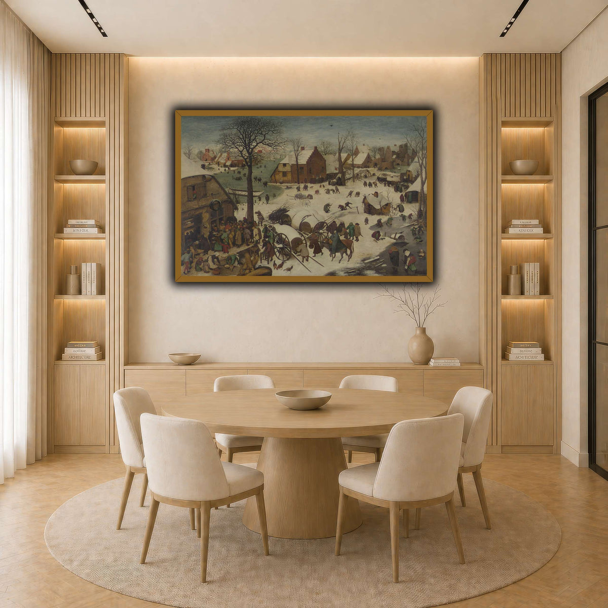 Pieter_Bruegel_he_Numbering_at_Bethlehem light neutral-dining room