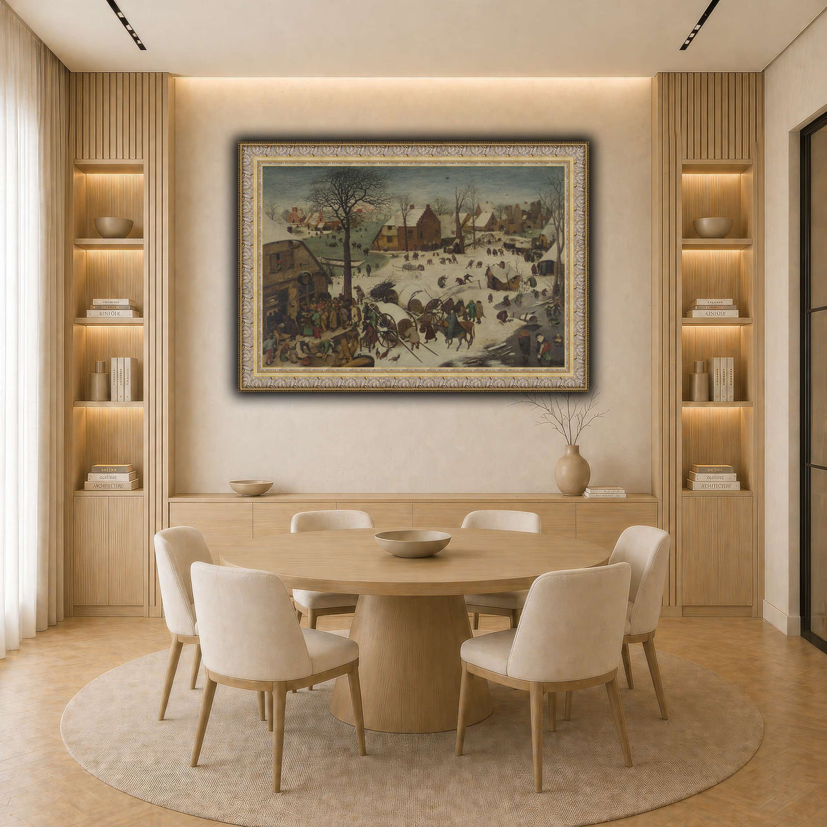 Pieter_Bruegel_he_Numbering_at_Bethlehem light neutral-dining room