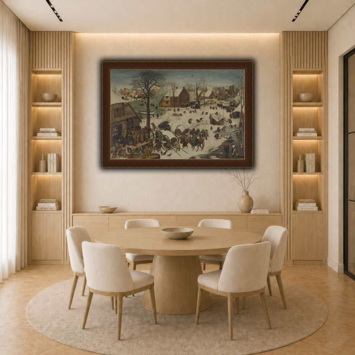 Pieter_Bruegel_he_Numbering_at_Bethlehem light neutral-dining room