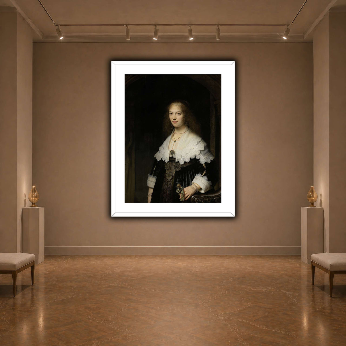 Portrait-of-a-Woman-Possibly-Maria-Trip_Rembrandt-van-Rijn dark neutral-agallery